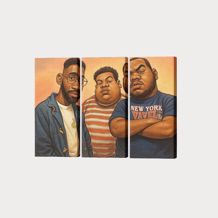 Brooklyn Republic™ "Da Plugs" 3 Piece Canvas Wall Art
