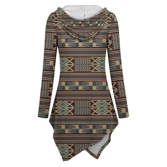 Sankofa™ "Anita" Asymmetric Hem Hoodie