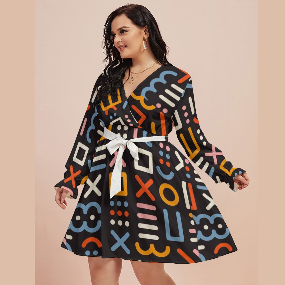 Brooklyn Republic™ "The Maxine" Women's V-Neck Dress