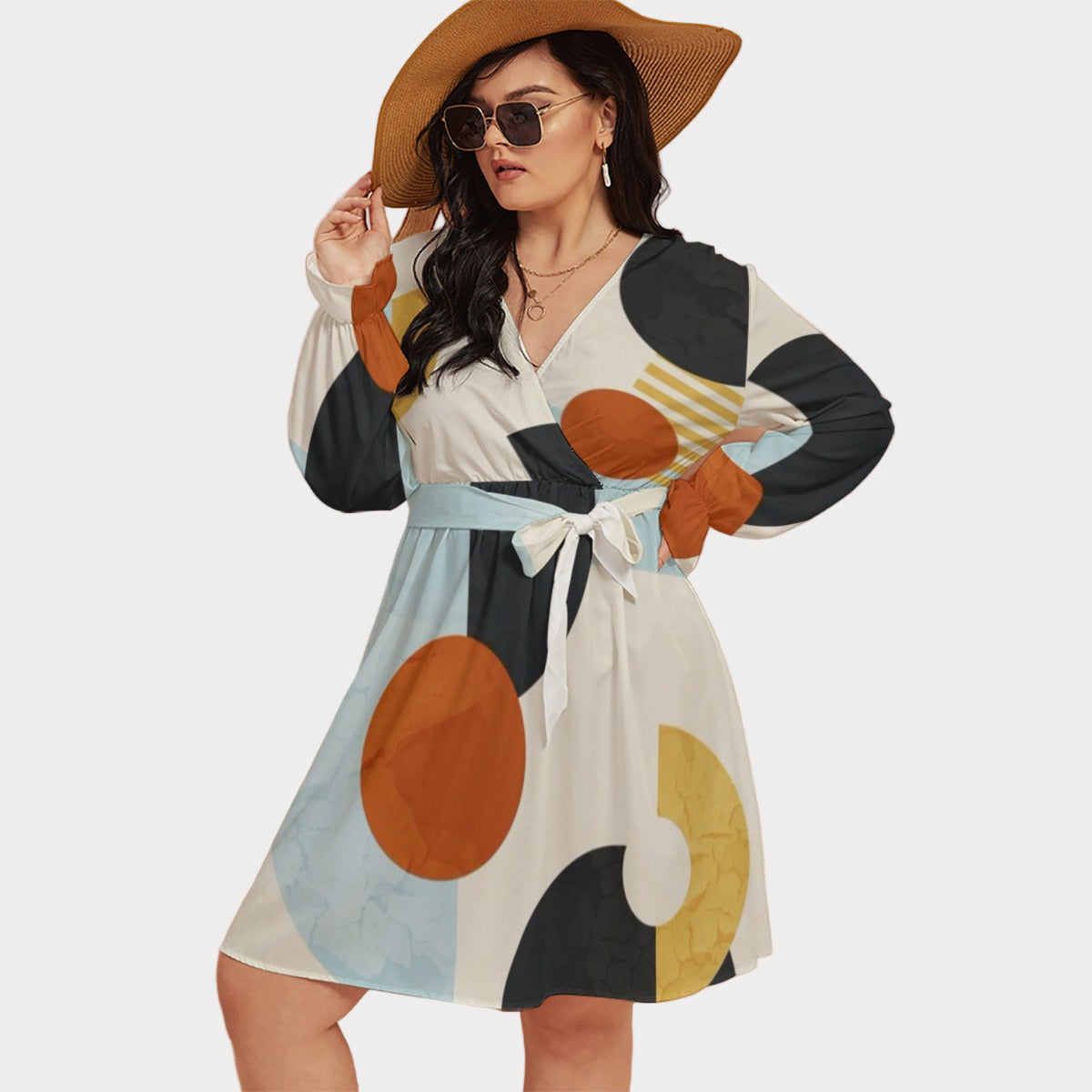 Brooklyn Republic™ Return to Rare Women's V-neck Dress