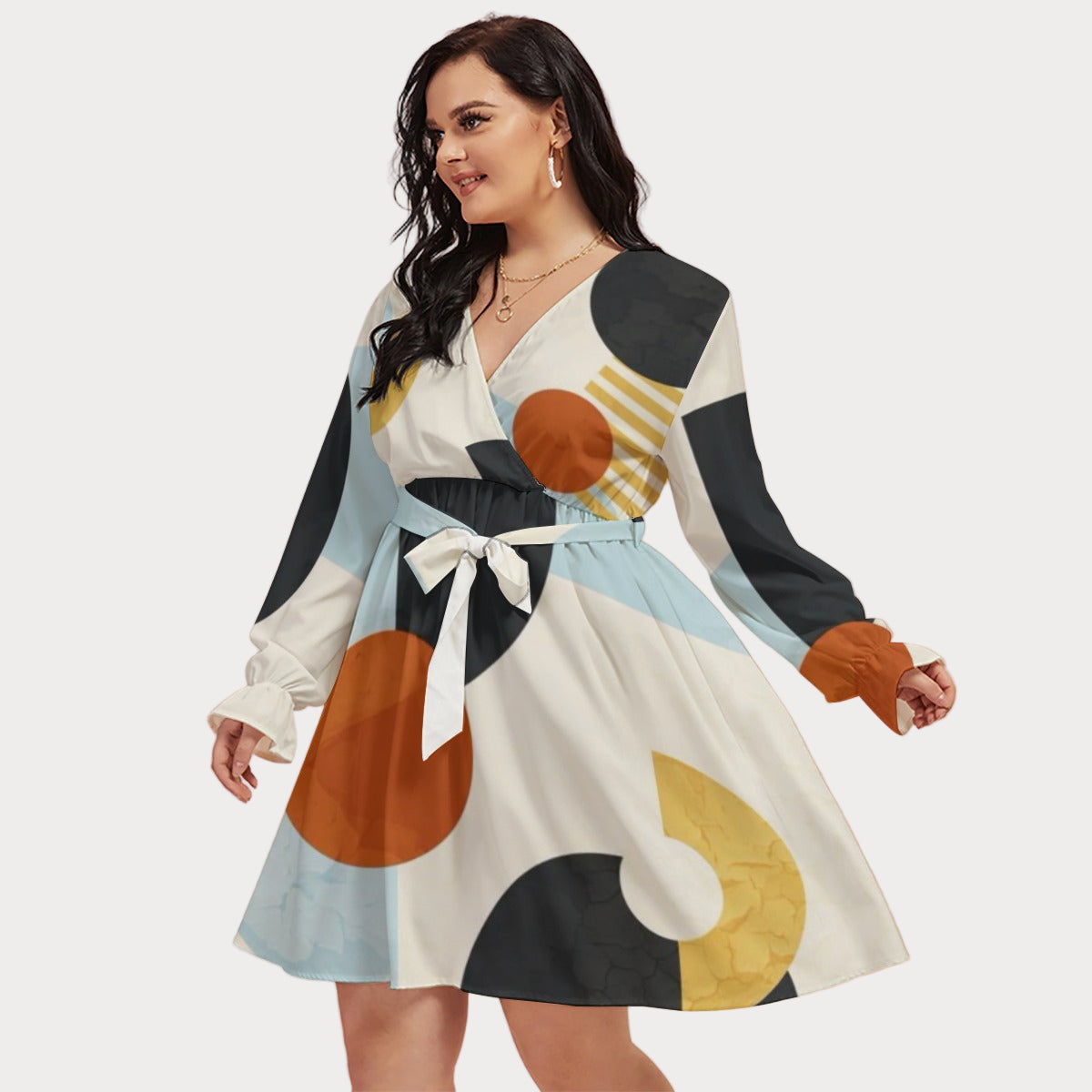 Brooklyn Republic™ Return to Rare Women's V-neck Dress