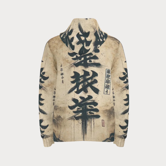 STAY TRUE™ Ninja Scroll Heavyweight Woven Fleece Hoodie