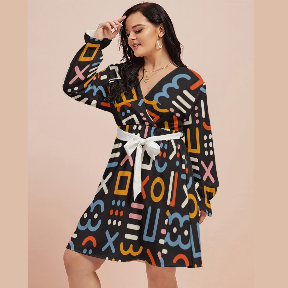 Brooklyn Republic™ "The Maxine" Women's V-Neck Dress