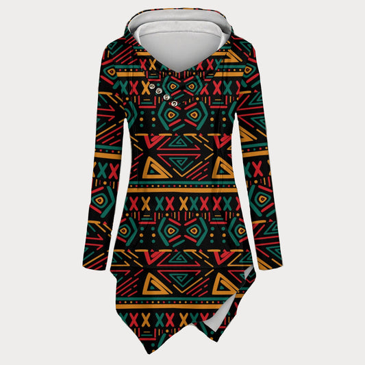 Tribe of Shabazz™ Women's Ulinganifu Hem Hoodie