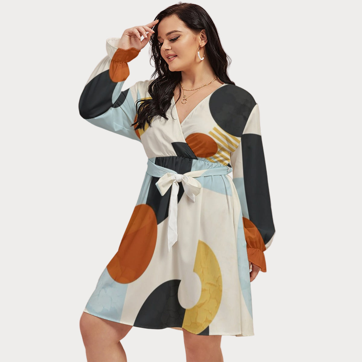 Brooklyn Republic™ Return to Rare Women's V-neck Dress