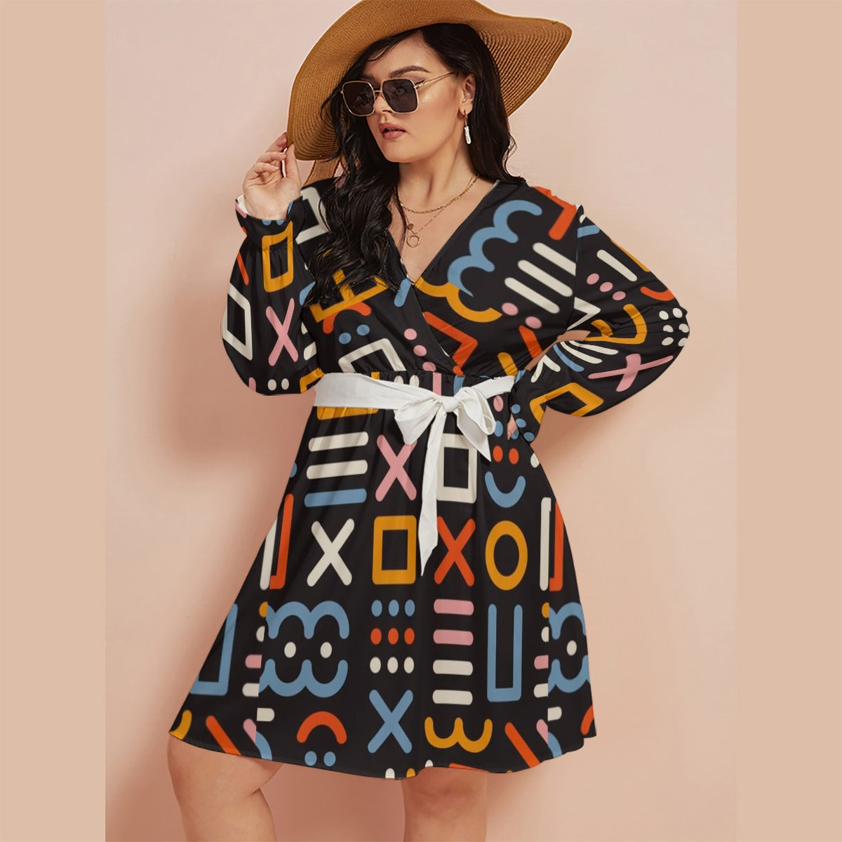 Brooklyn Republic™ "The Maxine" Women's V-Neck Dress