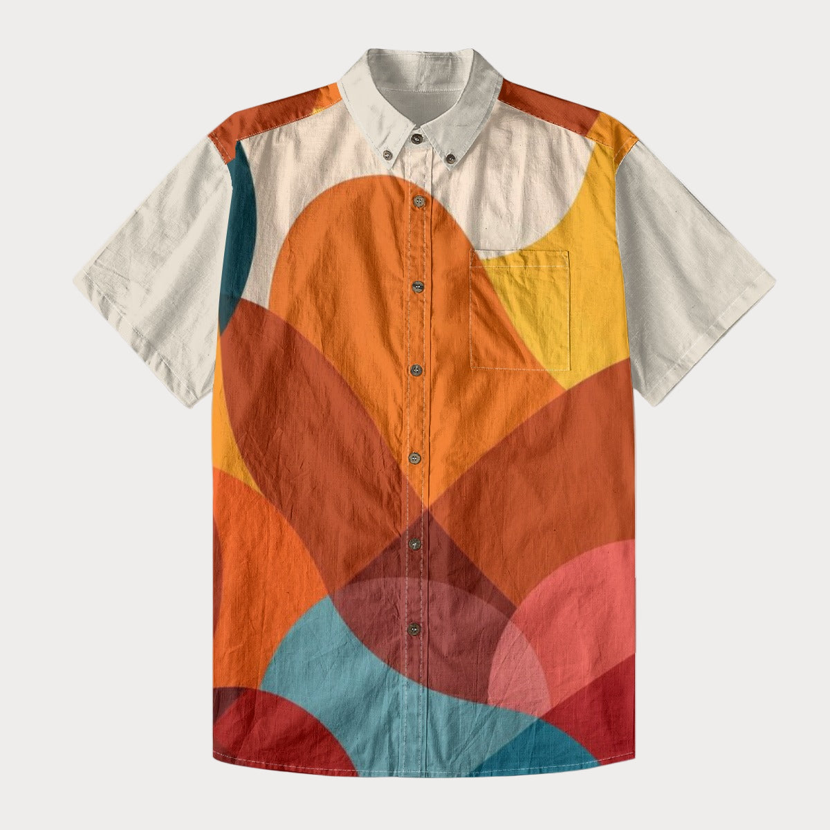 Brooklyn Republic™ Bermuda Sun Men's Breathable Cotton Button-Up