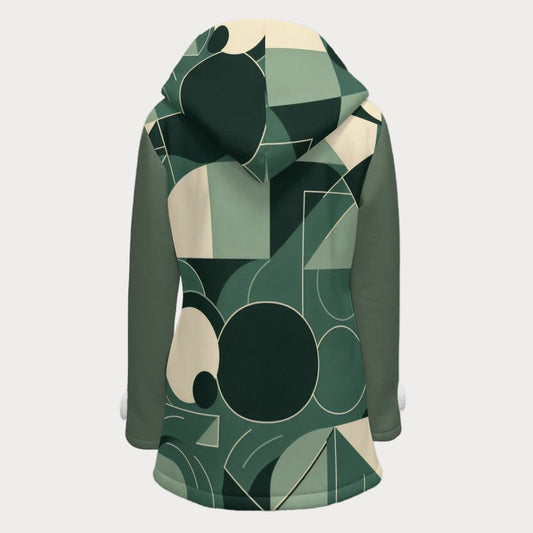 Brooklyn Republic™ Women's Envy Hooded Double-Breasted Fleece Winter Coat