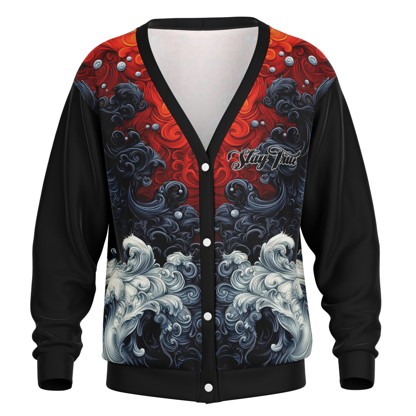 STAY TRUE™ Fire and Ice Cardigan Sweater