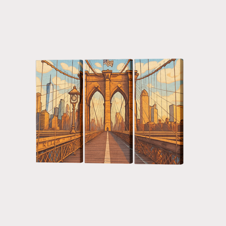 Brooklyn Republic™ "Brooklyn" 3 Piece Canvas