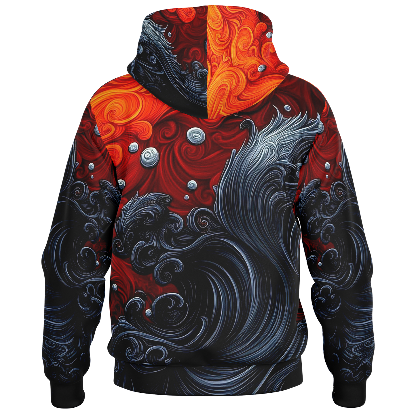 STAY TRUE™ Fire and Ice Heavyweight Hooded Baseball Jacket