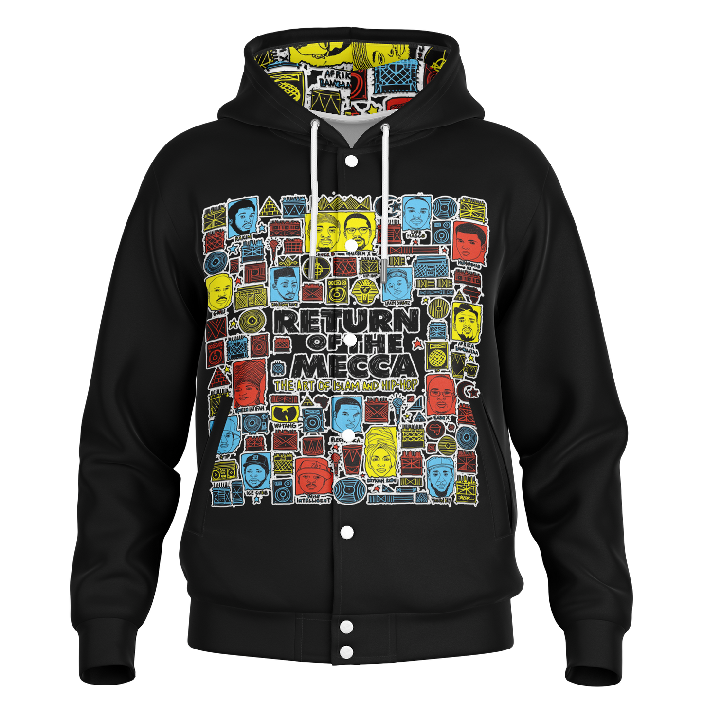 ICON™ Mecca Soul Brother Heavyweight Hooded Baseball Jacket