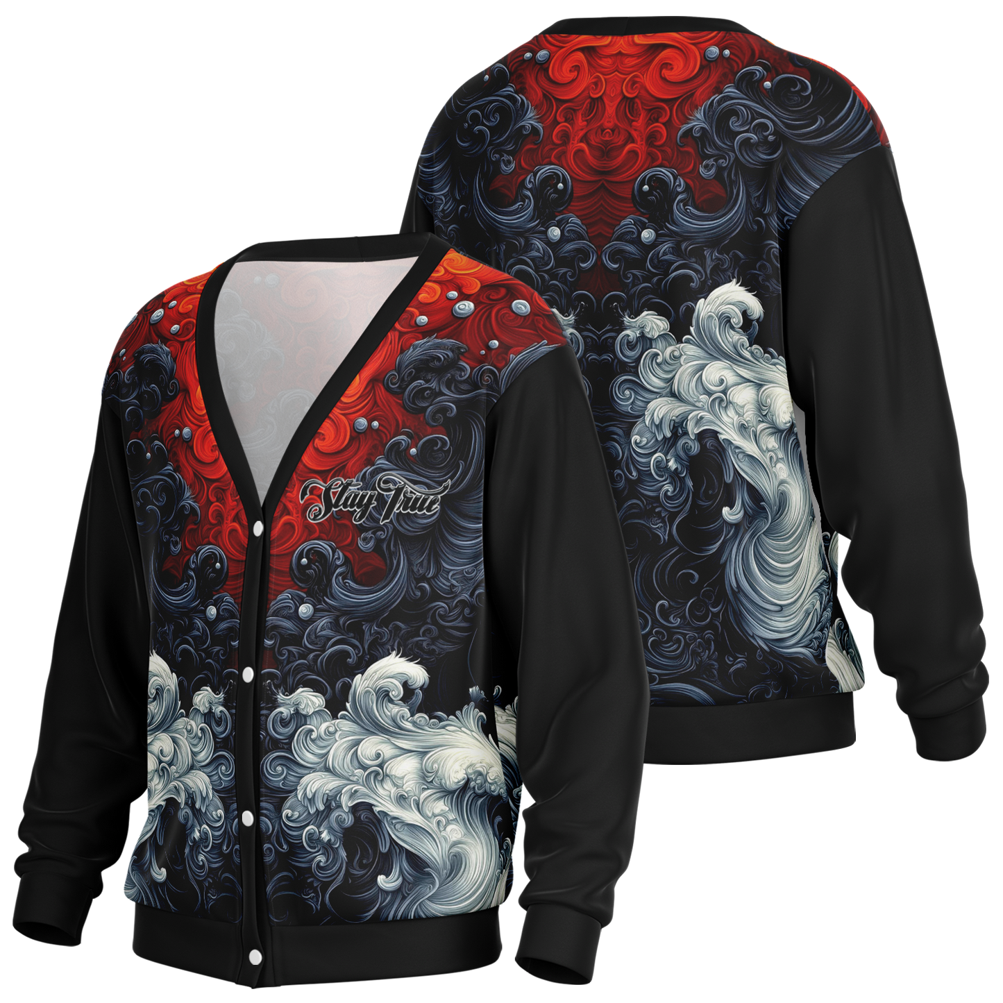 STAY TRUE™ Fire and Ice Cardigan Sweater