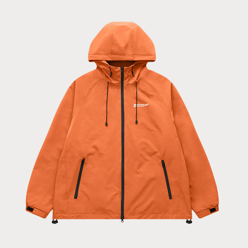 Brooklyn Republic™ Flavor Unit Loose-leaf Hardshell Hooded Windproof jacket