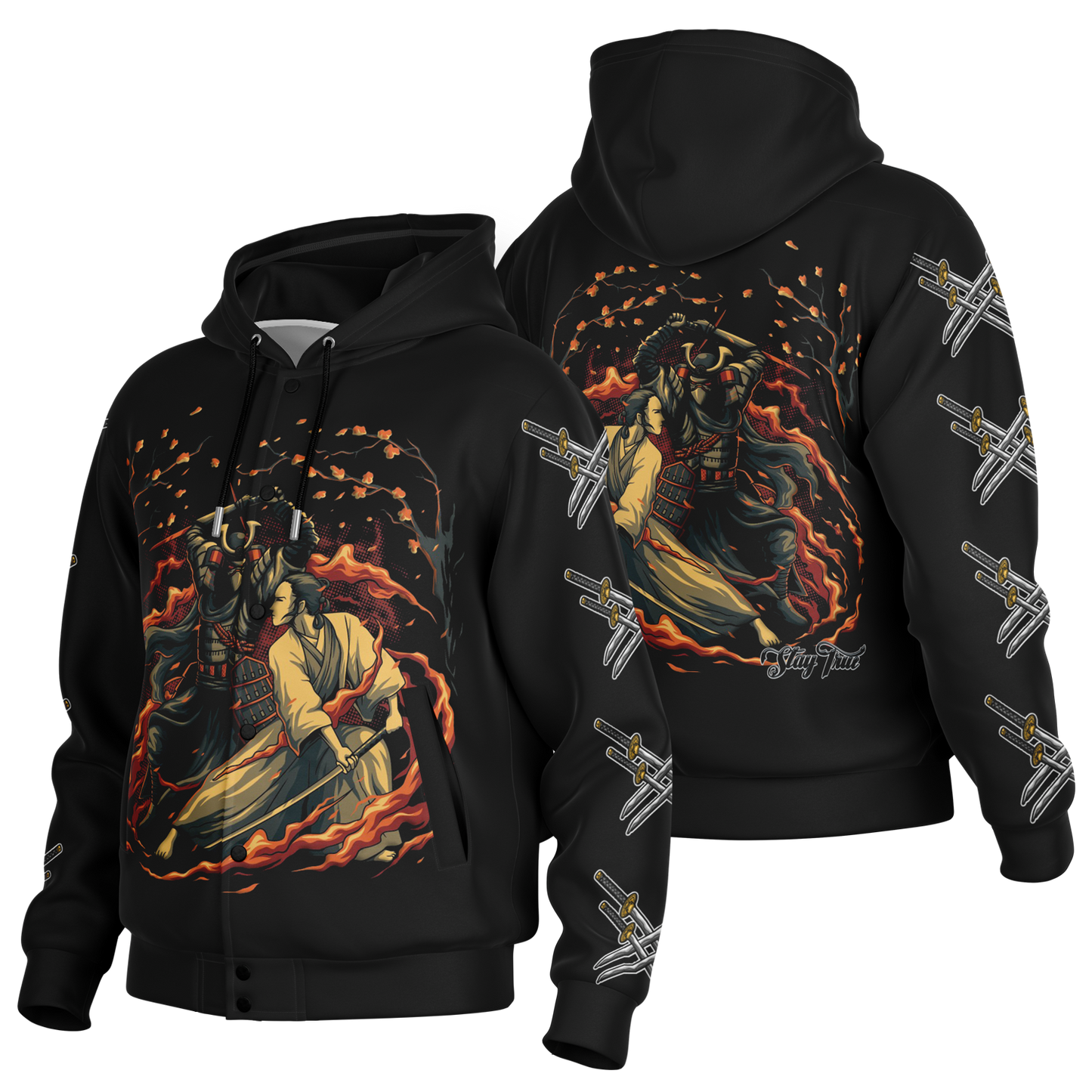 STAY TRUE™ Wu-Tang vs. Shaolin Heavyweight Hooded Baseball Jacket