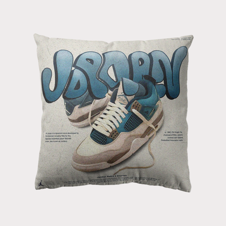 Sole Providerz™ x Home Goods™ AJ4 "Snorlax" Premium Hypoallergenic Throw Pillow