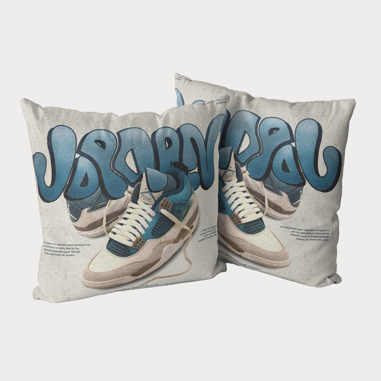 Sole Providerz™ x Home Goods™ AJ4 "Snorlax" Premium Hypoallergenic Throw Pillow