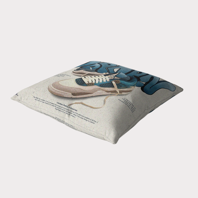 Sole Providerz™ x Home Goods™ AJ4 "Snorlax" Premium Hypoallergenic Throw Pillow