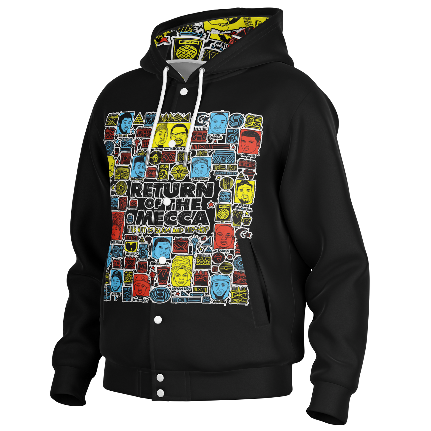 ICON™ Mecca Soul Brother Heavyweight Hooded Baseball Jacket