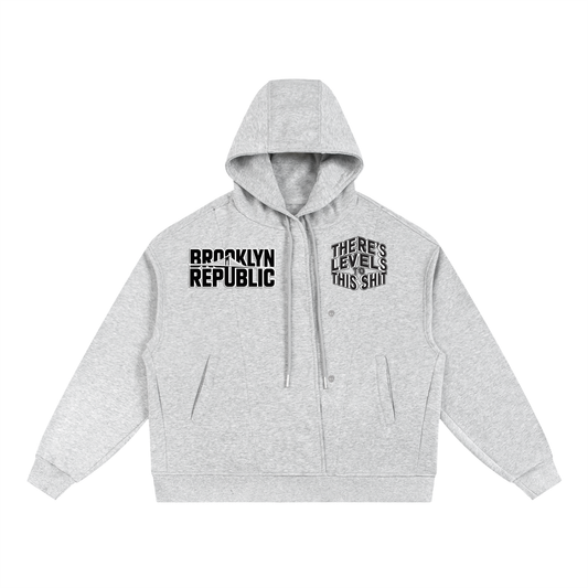 LEVELS™ Box Button Placket Hoodie