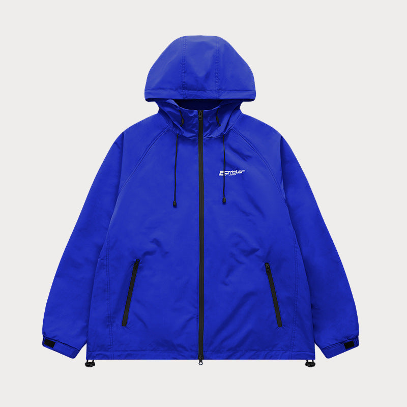 Brooklyn Republic™  Flavor Unit Loose-leaf Hardshell Hooded Windproof jacket
