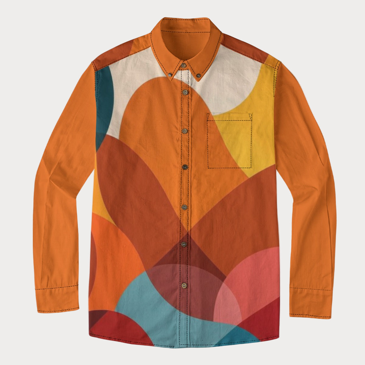 Brooklyn Republic™ Bermuda Sun Men's Lapel Long Sleeve