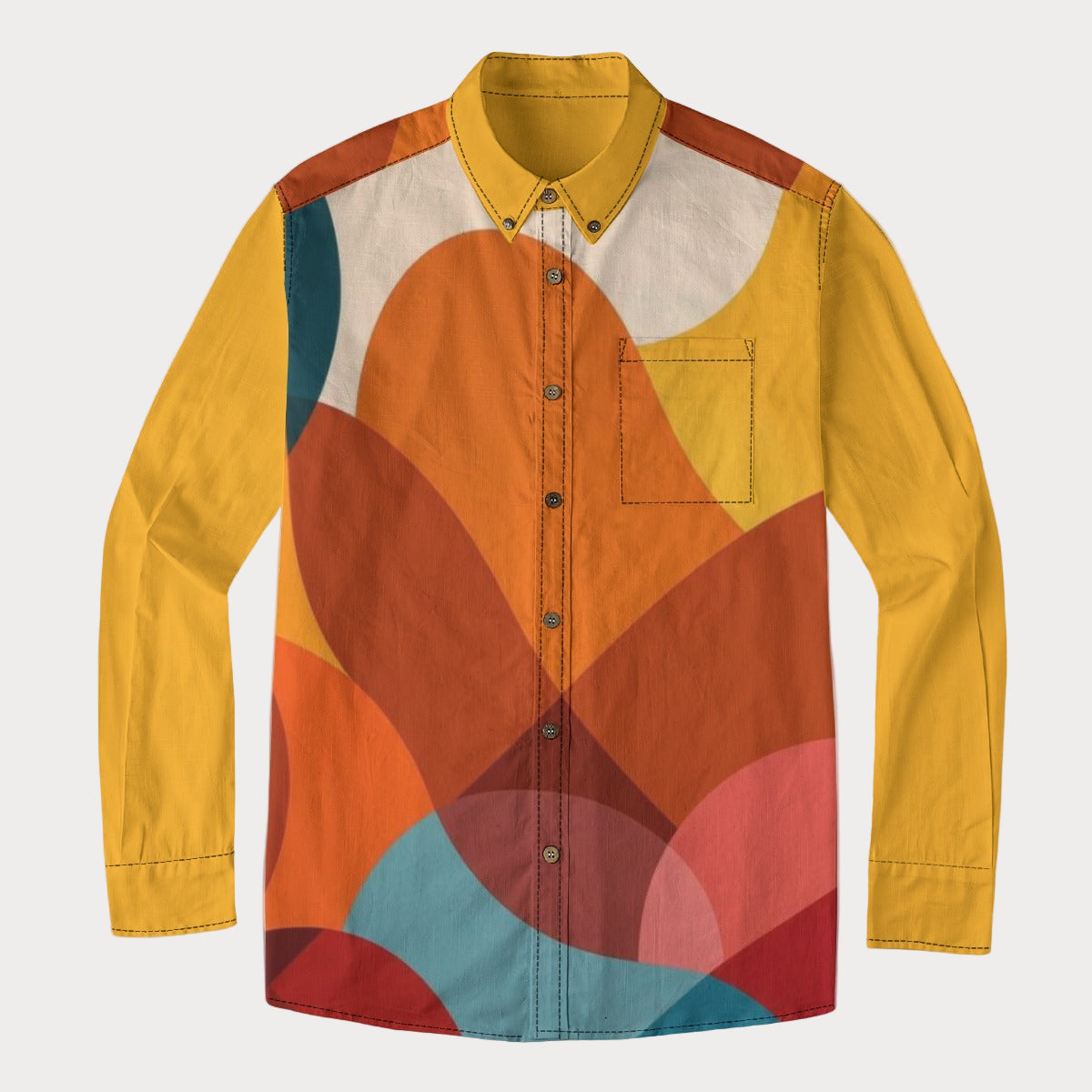 Brooklyn Republic™ Bermuda Sun Men's Lapel Long Sleeve
