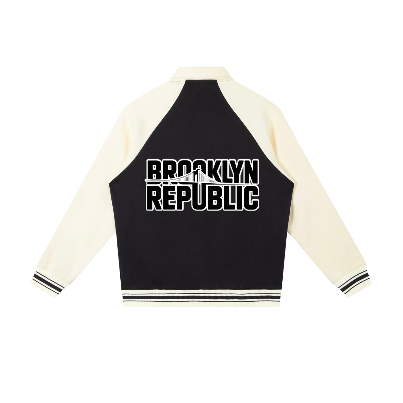 Brooklyn Republic™ "The Varsity" Contrast Raglan Sleeve Baseball Jacket