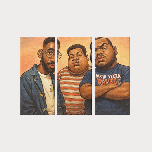 Brooklyn Republic™ "Da Plugs" 3 Piece Canvas Wall Art