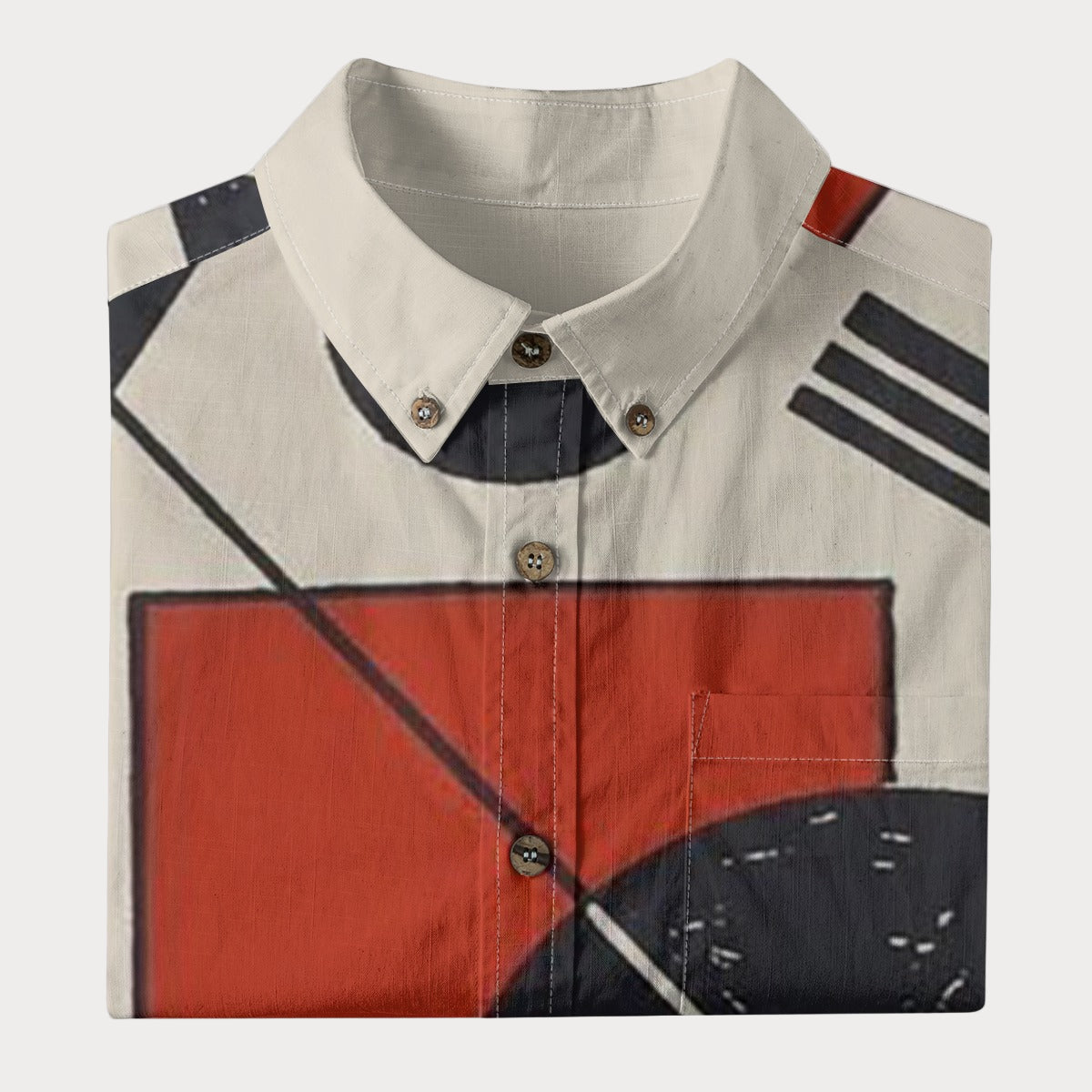 Brooklyn Republic™ The Angles Men's Breathable Cotton Button-Up