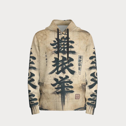 STAY TRUE™ Ninja Scroll Heavyweight Woven Fleece Hoodie