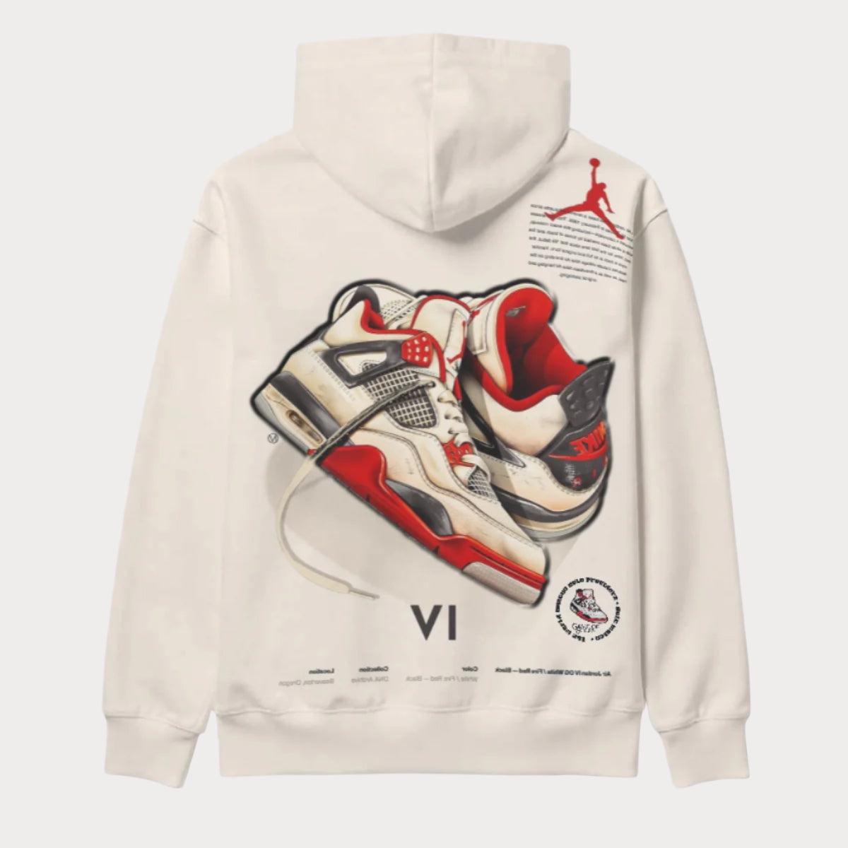 Brooklyn Republic™ x Sole Providerz™ AJ4 TekPak Fleece Hoodie