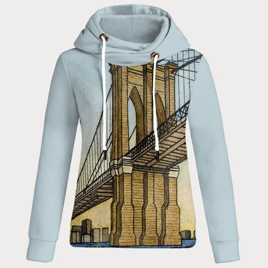Brooklyn Republic™ “Under the Bridge” Patchwork Hoodie (WMS)