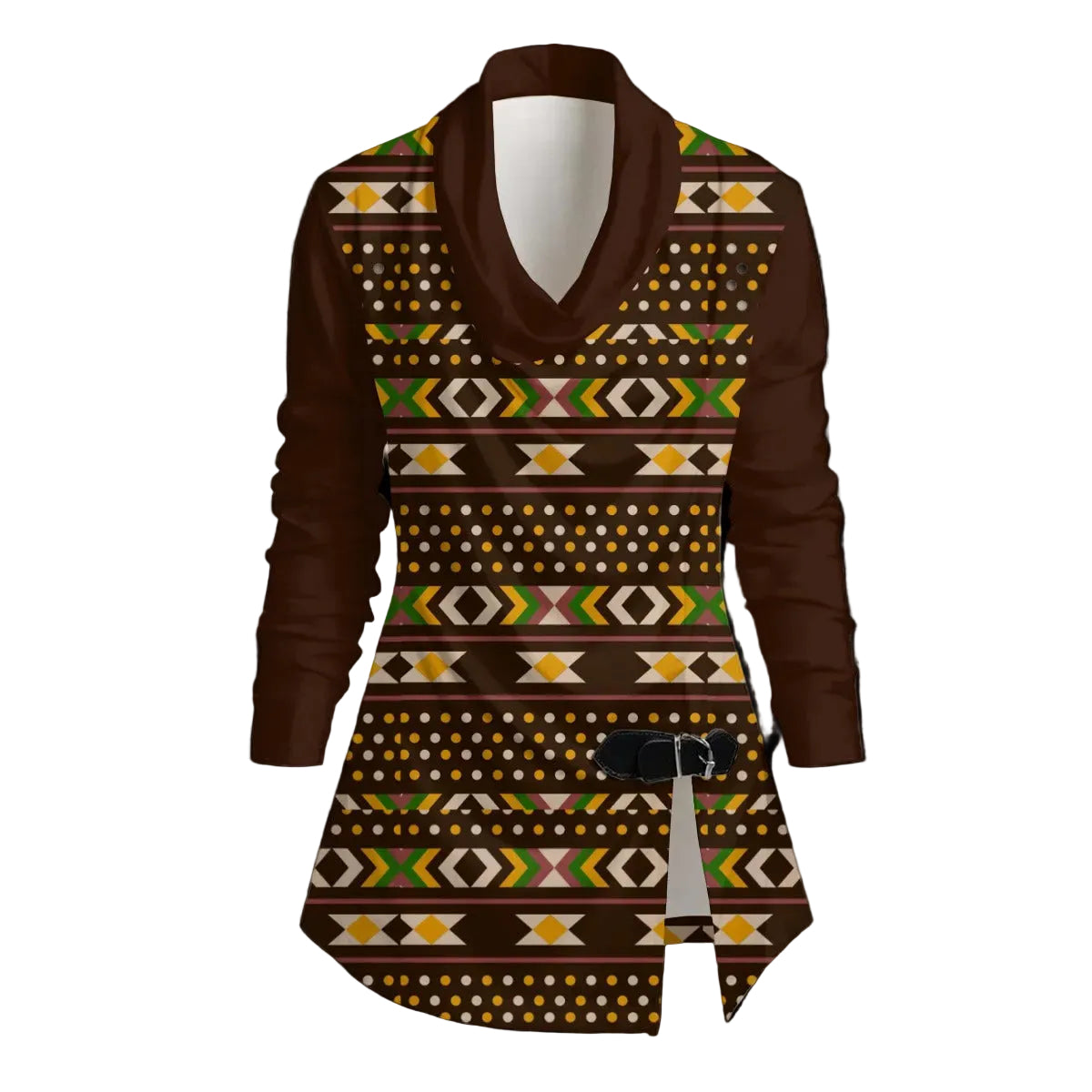 Brooklyn Republic™ Nyambe Draped Long Sleeve Top