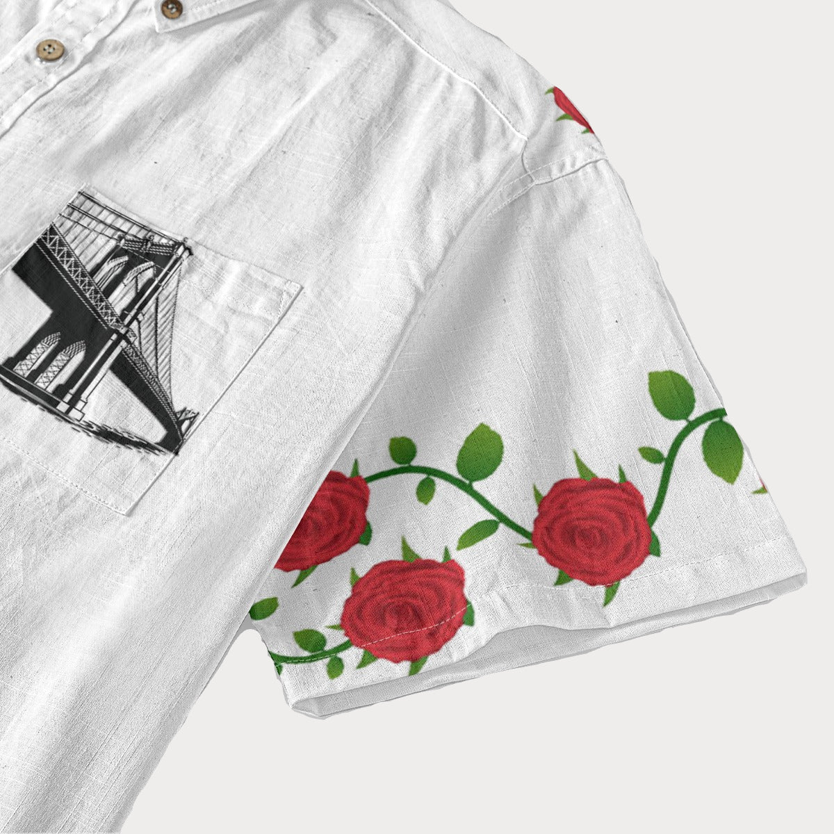 VARSITY™ All Love Men's Breathable Cotton Button-Up