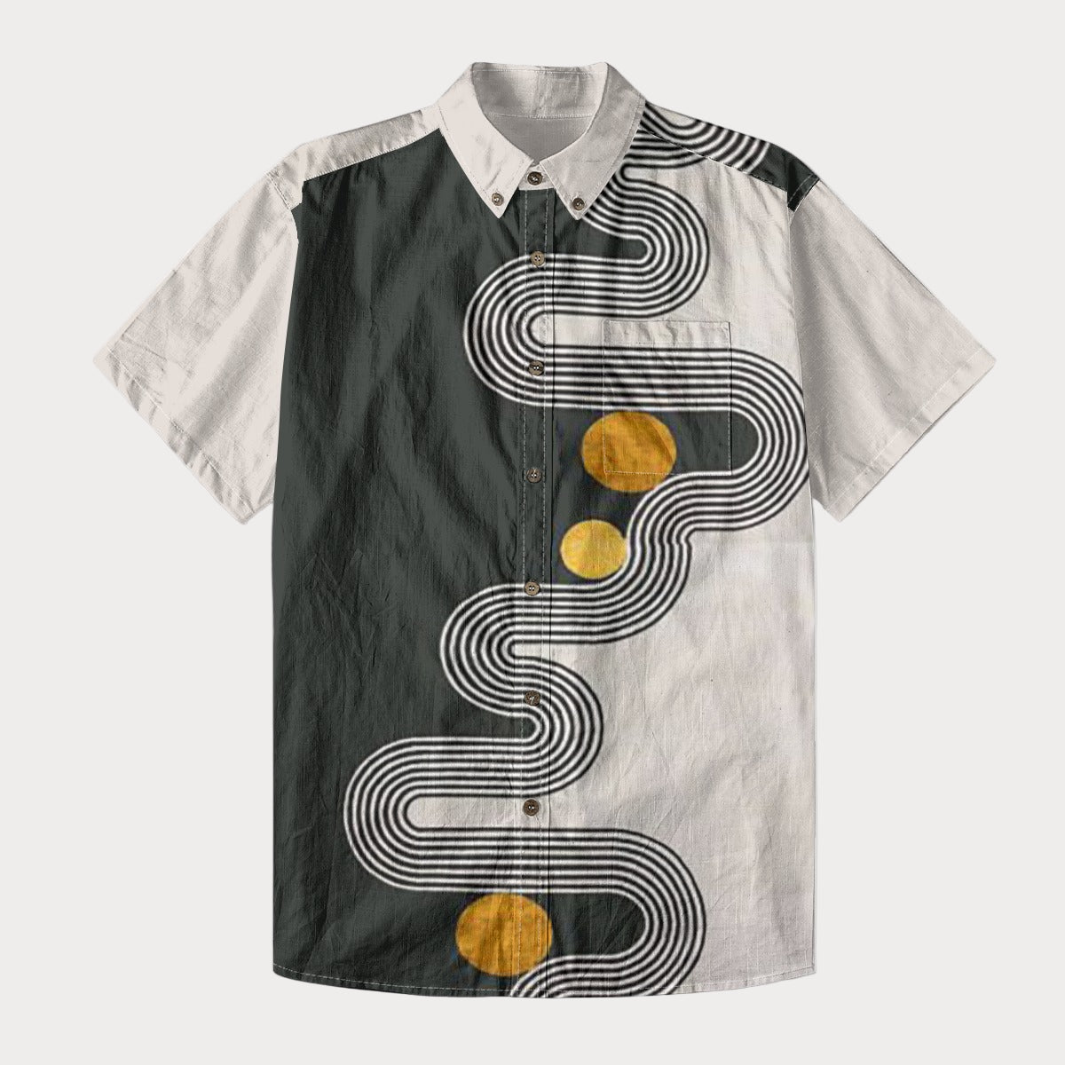 Brooklyn Republic™  The River Niger Men's Breathable Cotton Button-Up