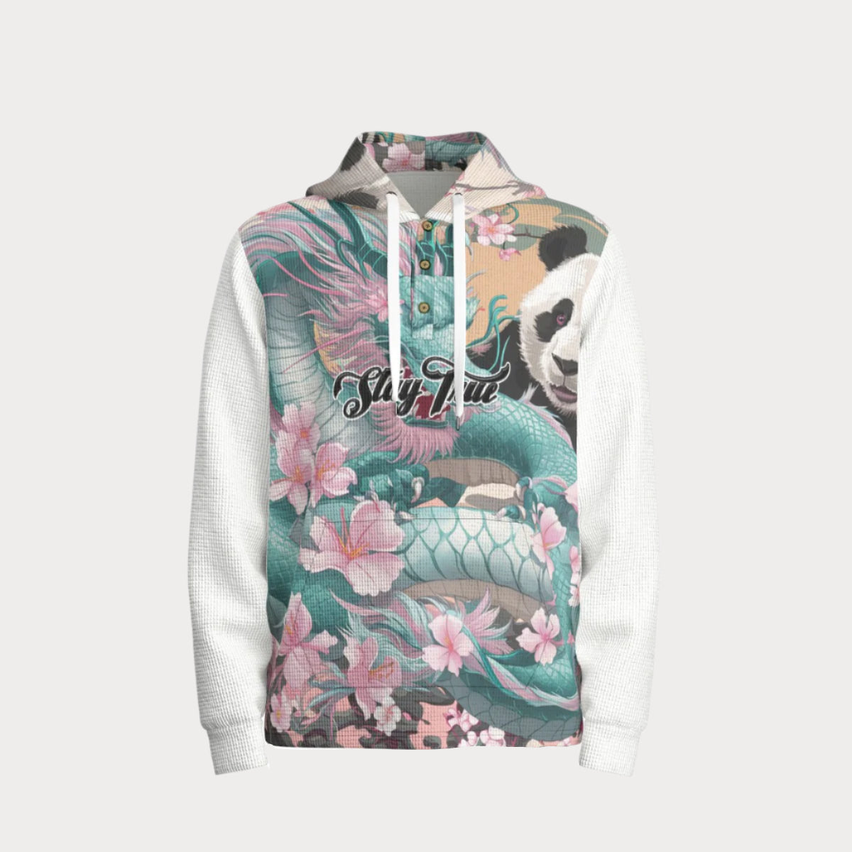 STAY TRUE™ Midnight in the garden of Understanding Heavyweight Woven Hoodie