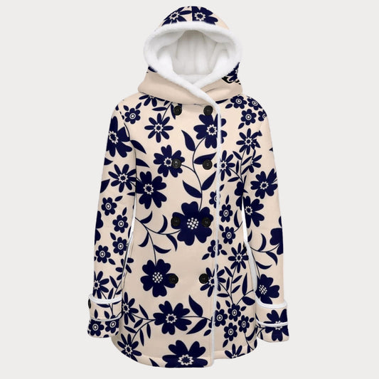 Brooklyn Republic™ Aunt Milly Fleece Lined Double-Breasted Hooded Winter Coat