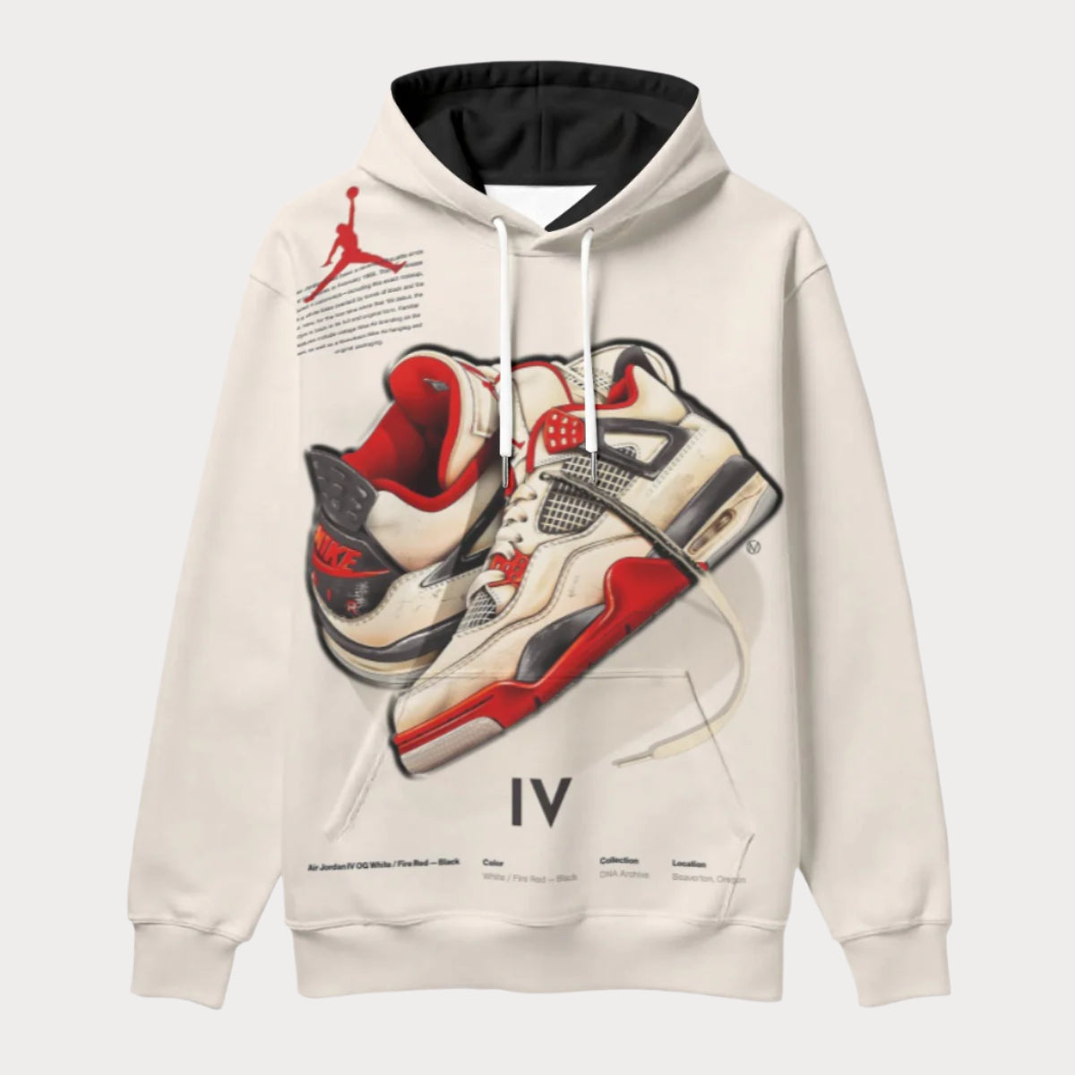 Brooklyn Republic™ x Sole Providerz™ AJ4 TekPak Fleece Hoodie
