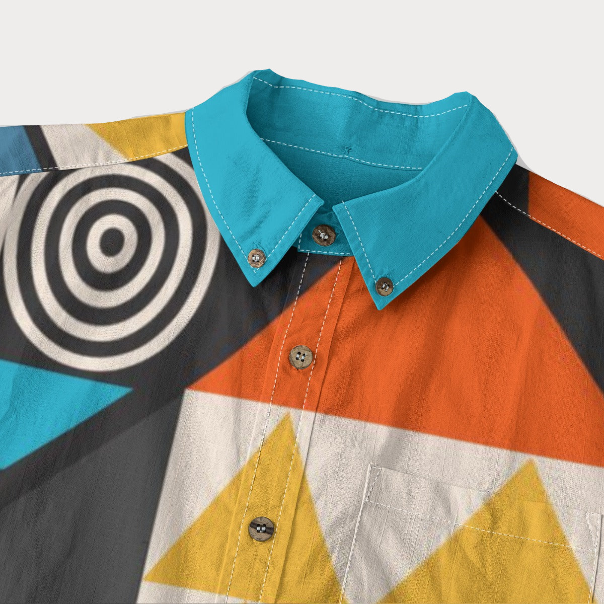 Brooklyn Republic™Aztec Immortal Men's Lapel Long Sleeve Shirt