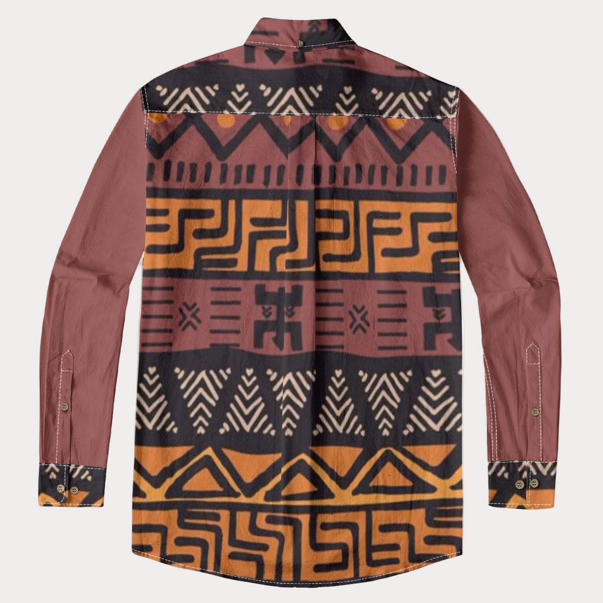 Tribe of Shabazz™ Nguo Men's Casual Lapel Long Sleeve