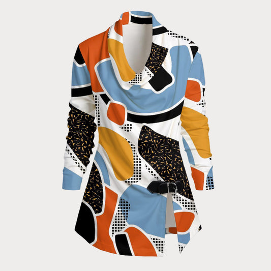 Brooklyn Republic™ "The Esperanza" Draped Long Sleeve Top (WMS)