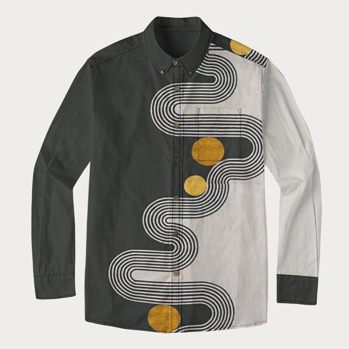 Brooklyn Republic™ The River NIger Men's Lapel Long Sleeve