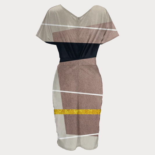 Brooklyn Republic™ Strange` V-Neck Dinner Date Dress