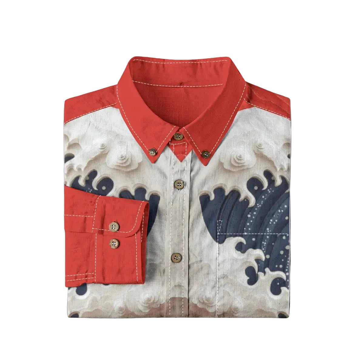 Brooklyn Republic™ “Olympus Tide” Casual Lapel Long Sleeve