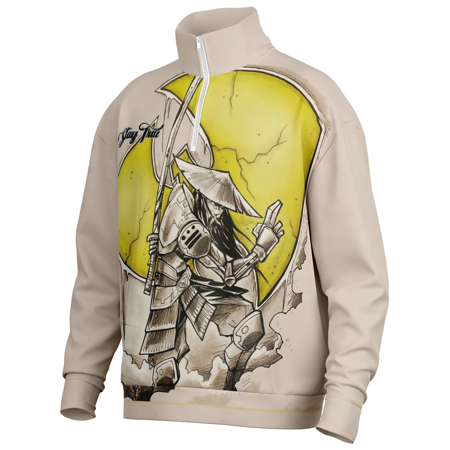STAY TRUE™ Shaolin Shogun Heavyweight Oversized Quarter Zip Sweatshirt