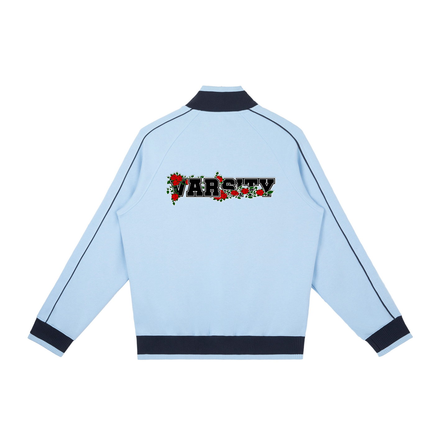 VARSITY™ "All-City Love" Color Block Raglan Sleeve Zip Track Jacket