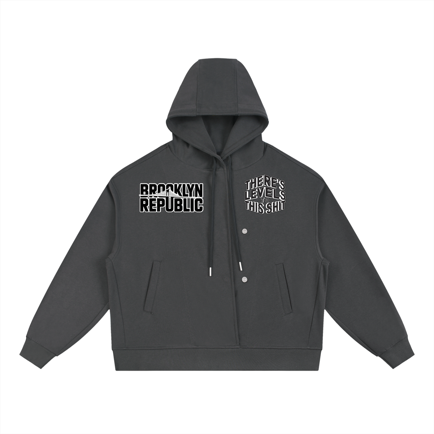 LEVELS™ Box Button Placket Hoodie