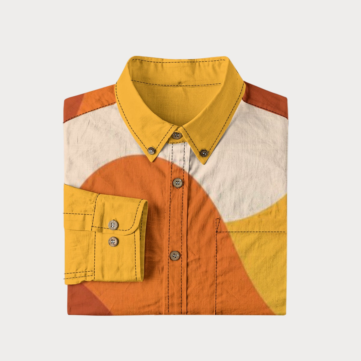 Brooklyn Republic™ Bermuda Sun Men's Lapel Long Sleeve