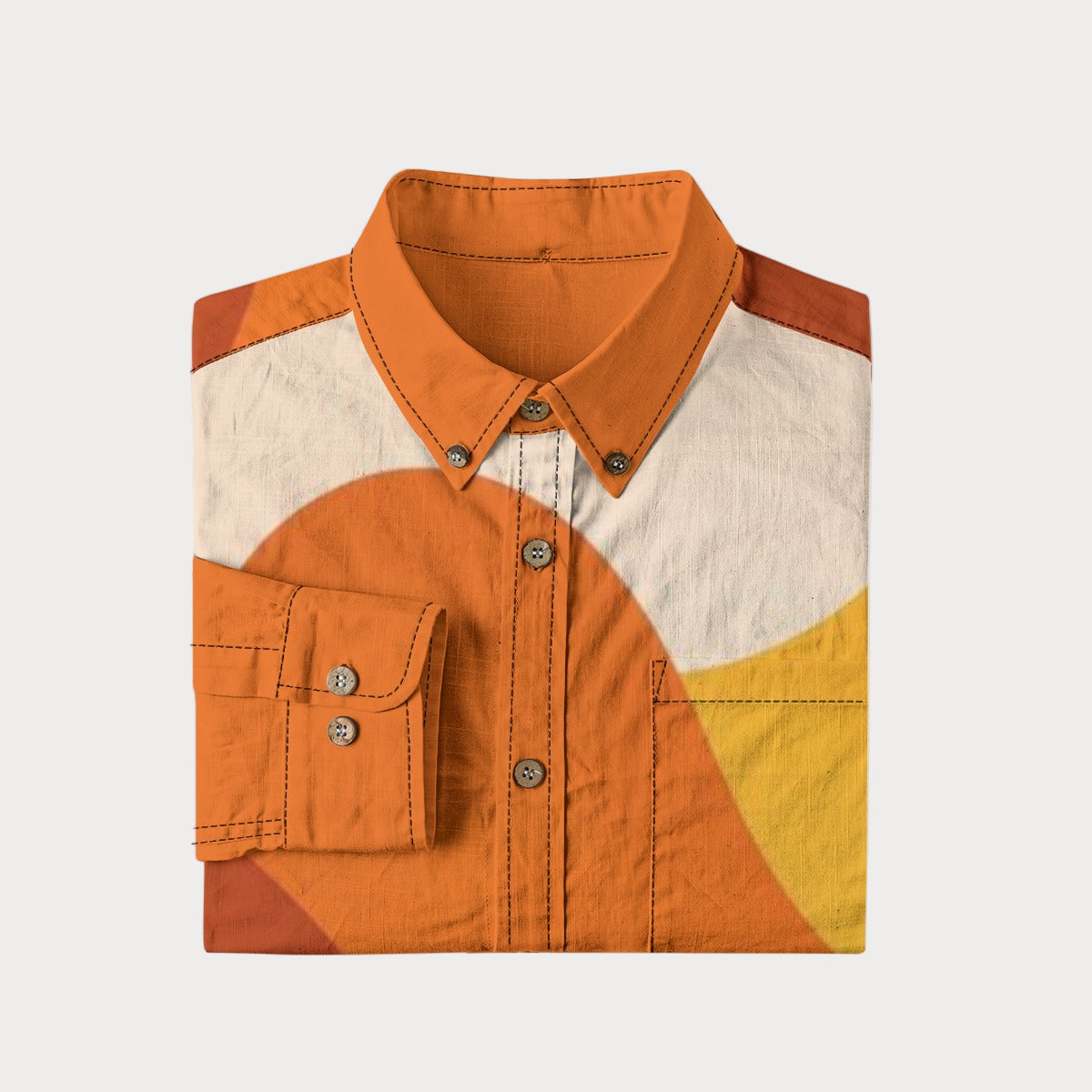 Brooklyn Republic™ Bermuda Sun Men's Lapel Long Sleeve